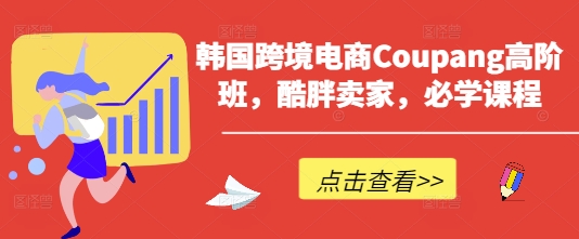 韩国跨境电商Coupang高阶班，酷胖卖家，必学课程-来必发